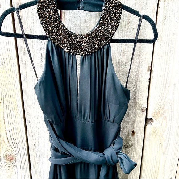 Rachel Zoe Sequined Neck Sleeveless Gown - Picture 5 of 8